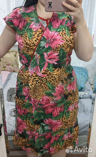 Халат (новый) 50-52-54р, платье 50-52р