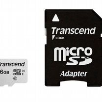 Micro SecureDigital 16Gb Transcend TS16gusd300S-A microsdhc Class 10 UHS-I, SD adapter