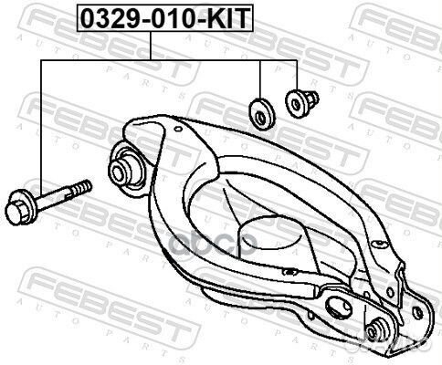 Болт С эксцентриком ремкомплект honda pilot YF4