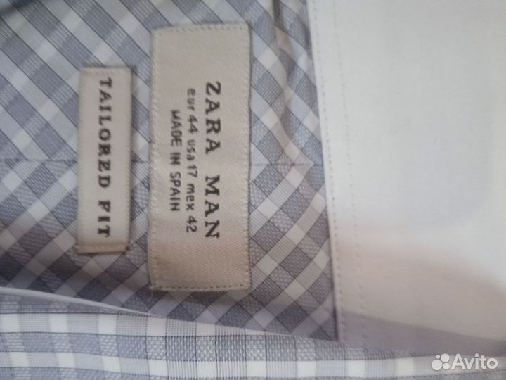 Сорочка/рубашка мужская zara р. 50-52