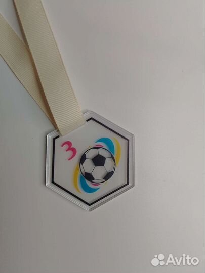 Медали наградные по футболу 1 2 3 место