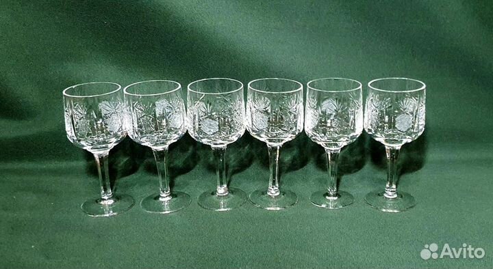 Фужеры и рюмки. Хрусталь ГДР