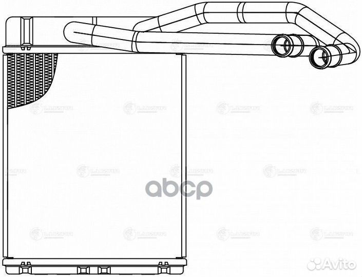 Радиатор отопителя hyundai terracan 01- LRh 0804