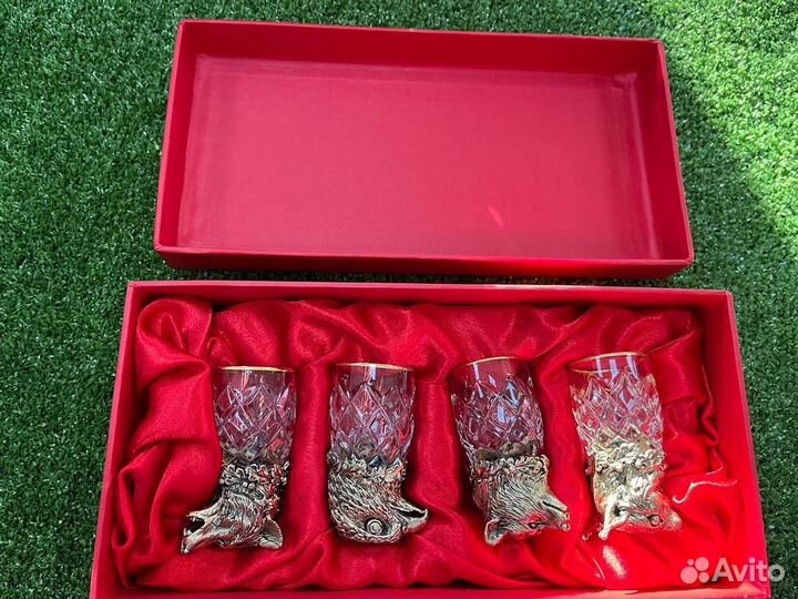 Рюмки Лафитники хрустальные