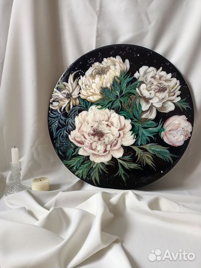 Интерьерные панно картина с пионами