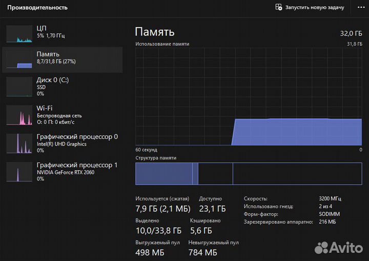 Оперативная память 16 Гб sodimm Samsung