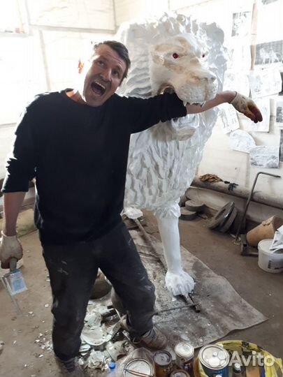 Скульптура (и тд) Львы,медведи,драконы,арт