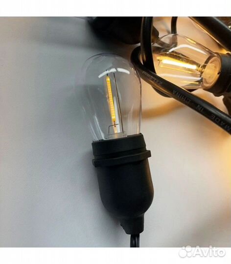 Белт-лайт, 5 метров, Теплый белый.IP67