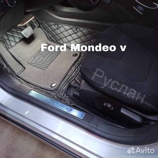 3D коврики из экокожи Ford Mondeo V Форд Мондео