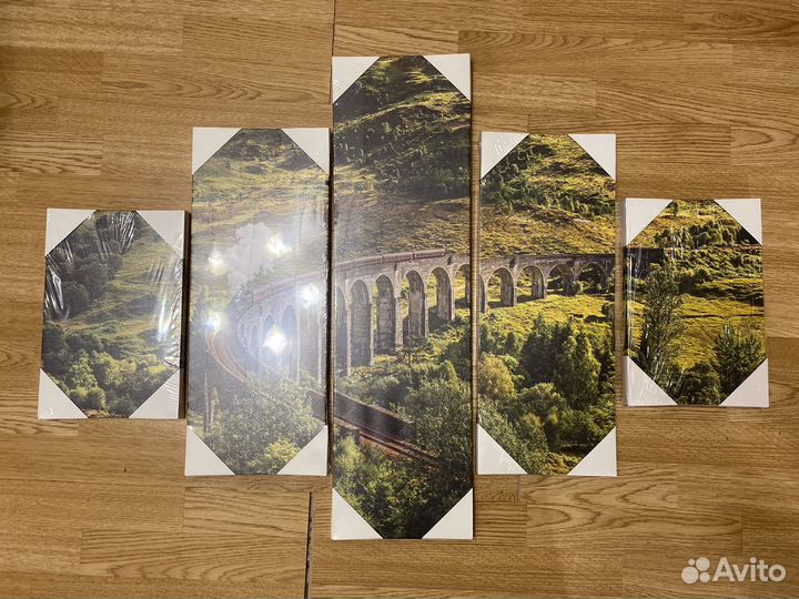 Новая Модульная картина 5 частей лес запакованная