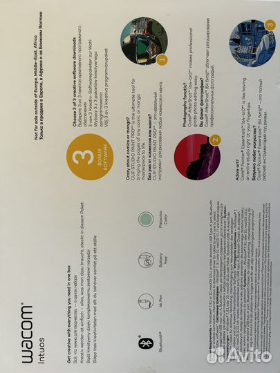 Новый графический планшет wacom Intuos размера M