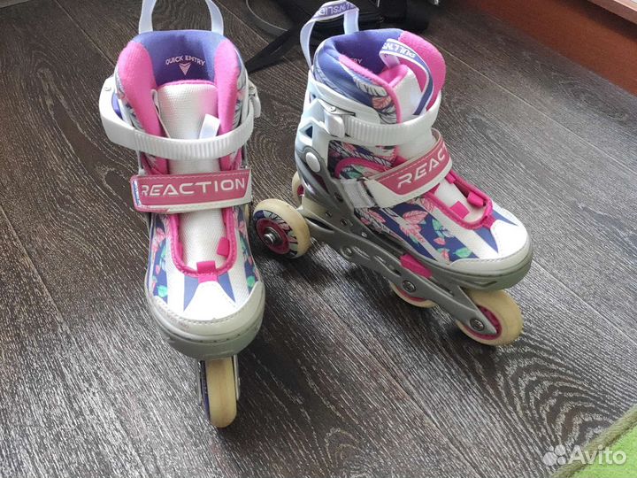 Роликовые коньки детские раздвижные