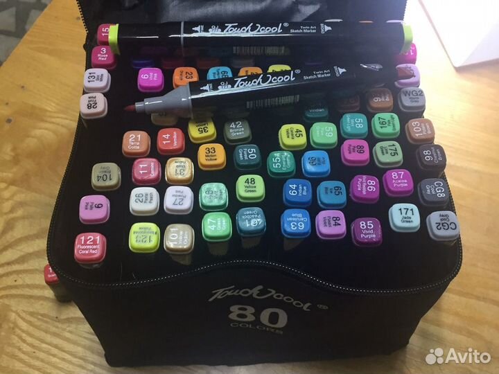 Маркеры для скетчинга 80 цветов