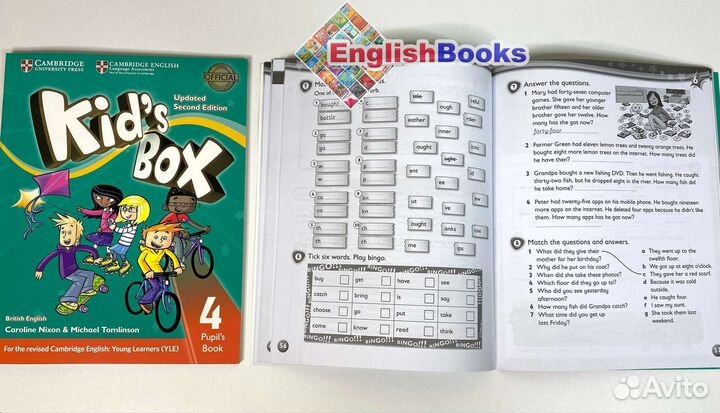 Kids box 4 2ed комплект (PB,AB,CD) новые в плёнке