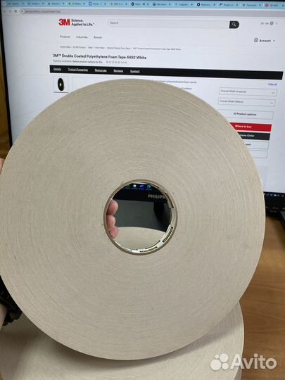 Двусторонний скотч для зеркал. 3М Оригинал