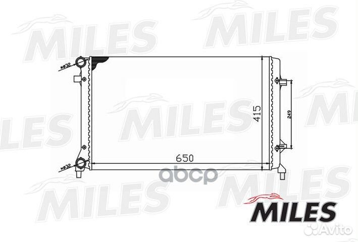 Acrm017 Радиатор VAG A3/A5/octavia/G5/passat 1