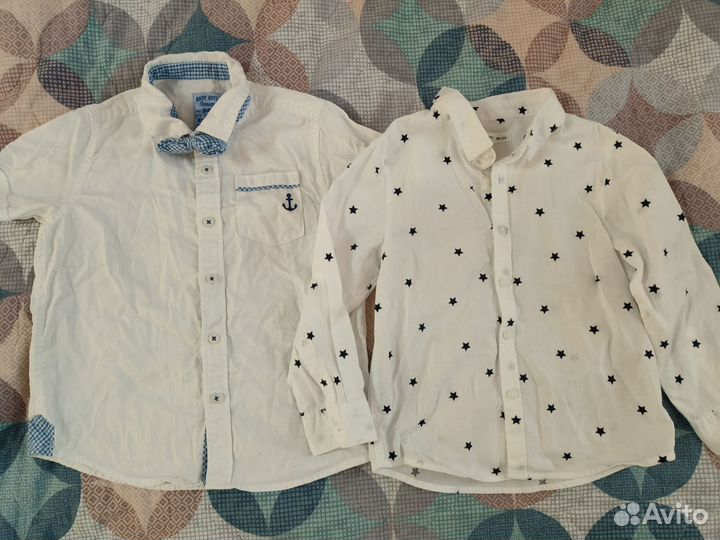 Рубашка белая нарядная 92-98