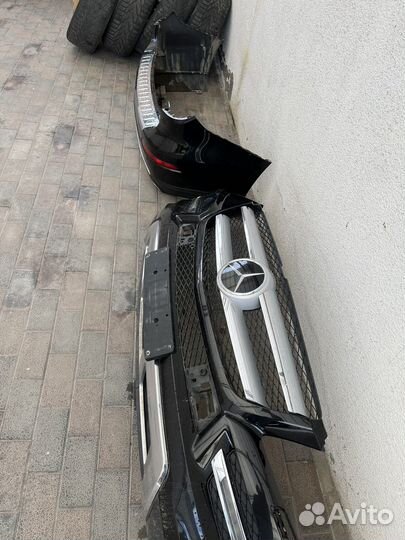 Бампер передний -задний mercedes GL II X166