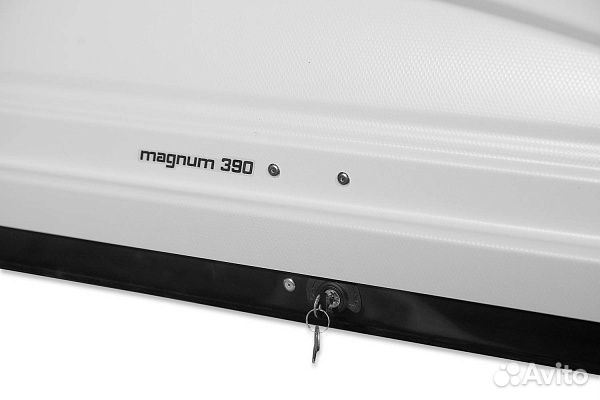 Бокс на крышу Евродеталь 390 белый глянец 