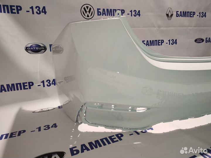 Задний бампер hyundai solaris Белый PGU