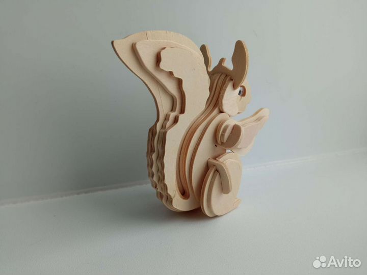 3 D пазлы пакетом: белка и кошки