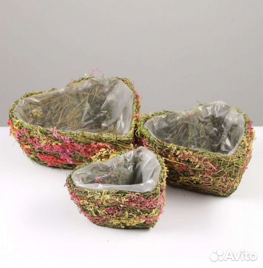 Кашпо плетеное