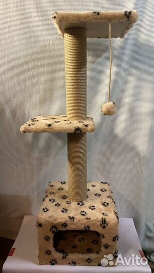 Домик когтеточка трех этажная высота 110 см