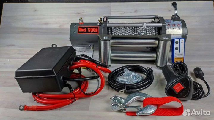 Лебедка электрическая автомобильная 12000 lb
