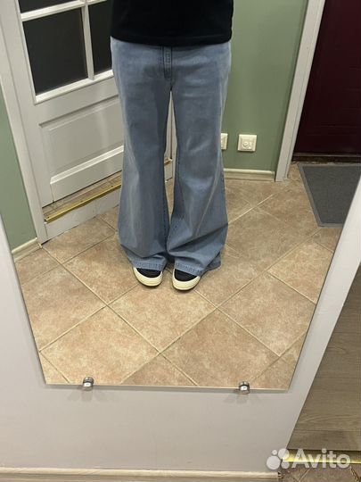 Джинсы клеш rick owens balenciaga lgb ccp type