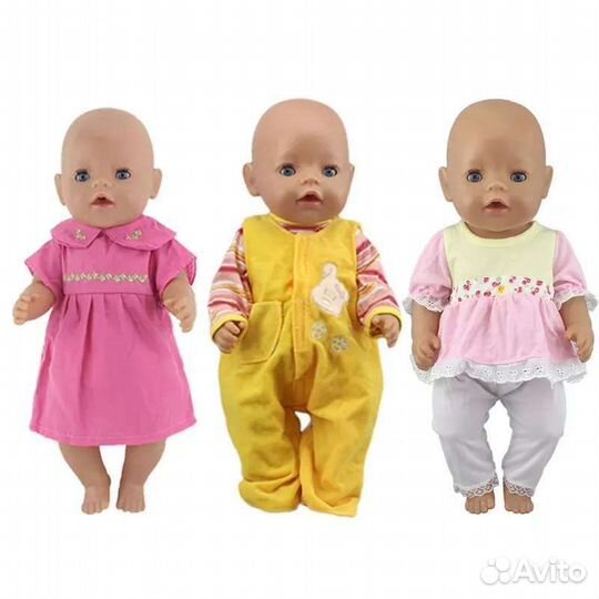 Одежда для кукол 43см (беби борн) Новая