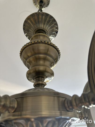 Люстра классическая бронза бу