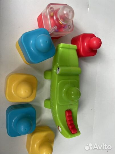 Развивающие игрушки пирамидка веселый крокодил