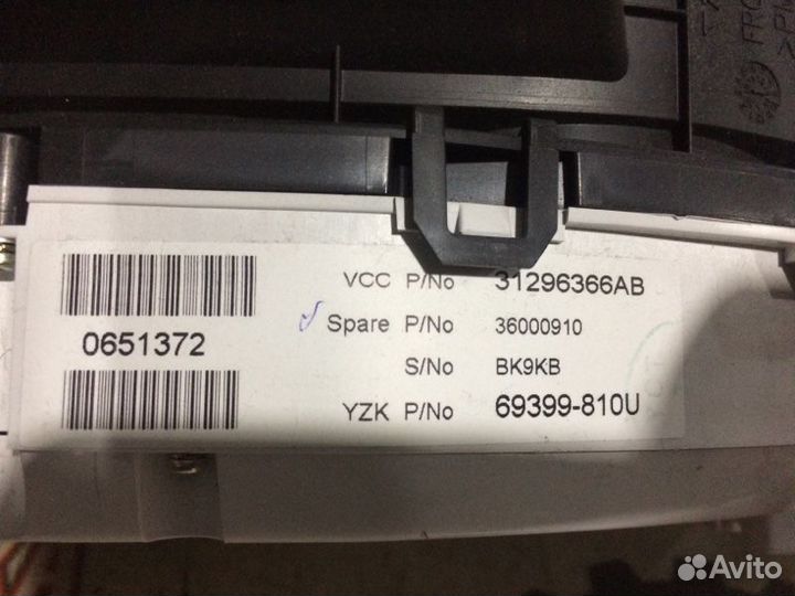 Спидометр Volvo V70 BB4204 B4204T7 2011