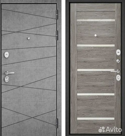 Стальные двери с зеркалом