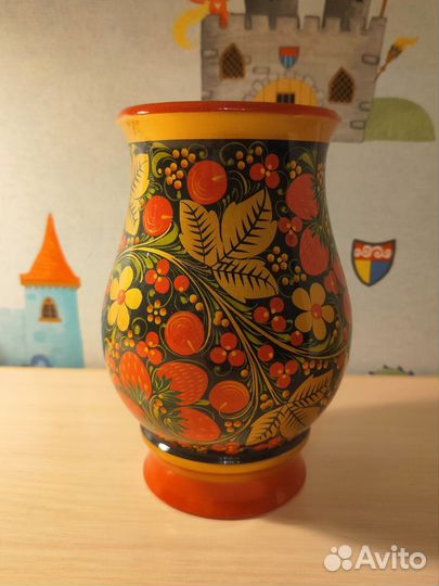 Ваза хохлома