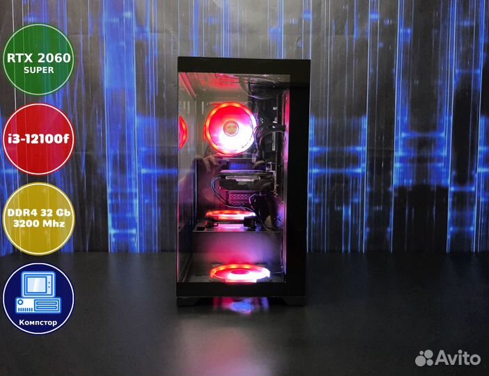 Сборки пк i3-RTX2060SUP-32DDR4-WFT3162708549-H610