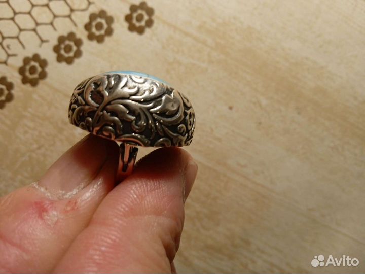 Серьги серебро бирюза