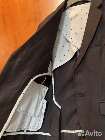 Пиджак школьный для мальчика 146 синий, Gulliver