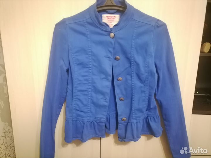 Джинсовая курточка для девочки 12-14 лет