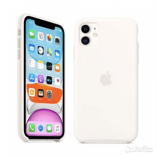 iPhone 11 Силиконовый чехол (Оригинал) White