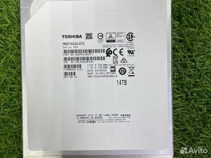 Toshiba MG 14 тб MG07ACA14TE