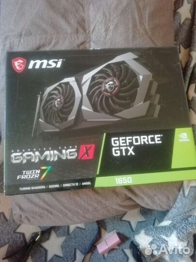 Видеокарта MSI GeForce GTX 1650 4gb gaming