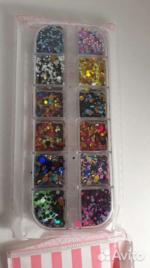 Декор блестки для маникюра