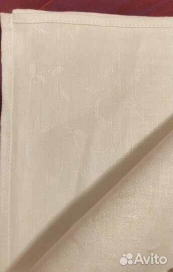 Скатерть бу и салфетки новые лен