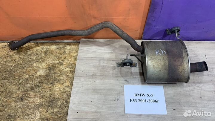 Глушитель 3.0л бензин BMW-X5 E-53, 2001-2006гг