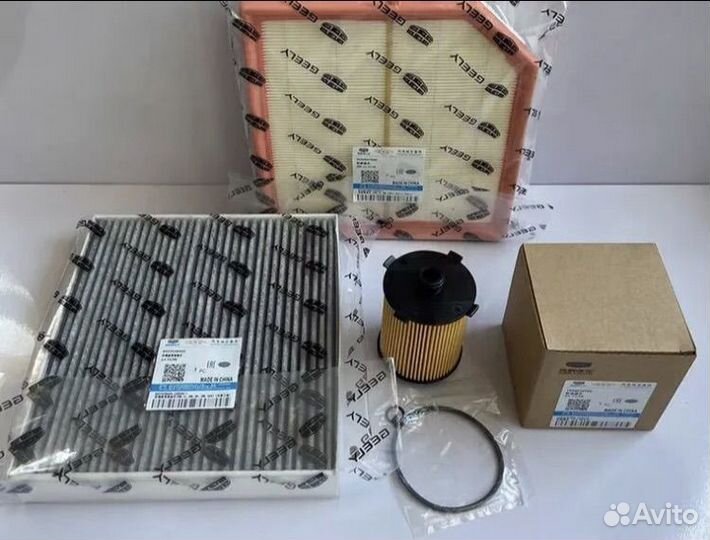 Комплект фильтров для ТО geely tugella 3в1