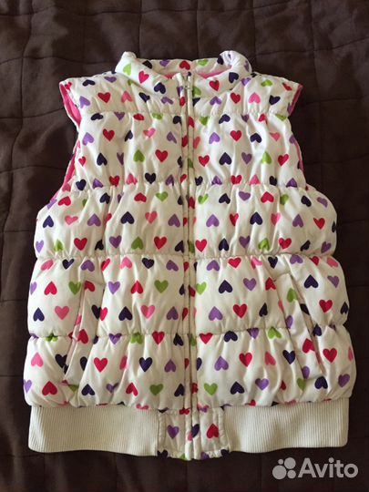 Жилет тёплый для девочки 10-14 лет
