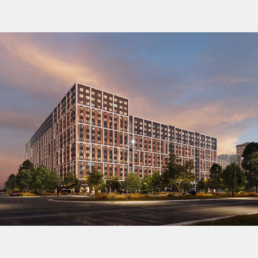 3-к. апартаменты, 74,1 м², 16/17 эт.