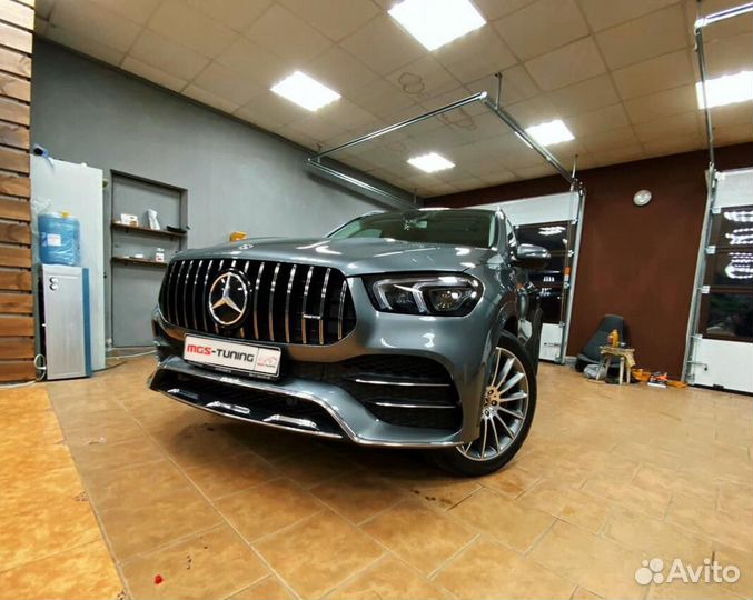 Решетка радиатора Mercedes GLE V167 GT хром + AMG