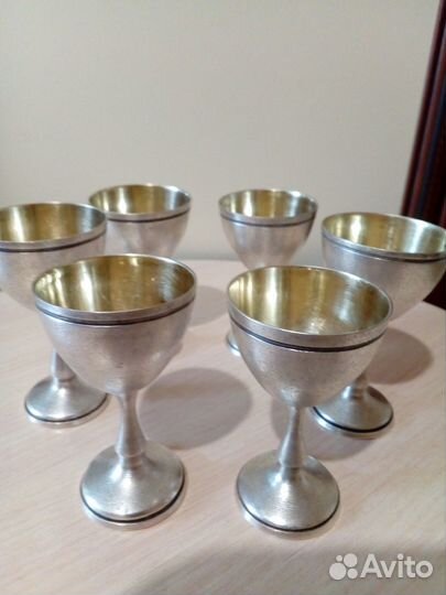 Набор рюмок СССР, мельхиор